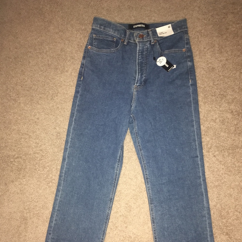 Straight Fit Supper High Rise EXPRESS Jeans